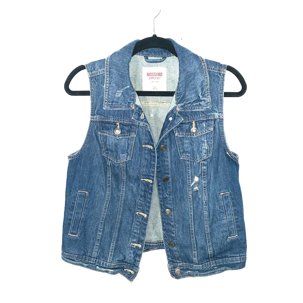 Mossimo Supply Co. Distressed Denim Vest